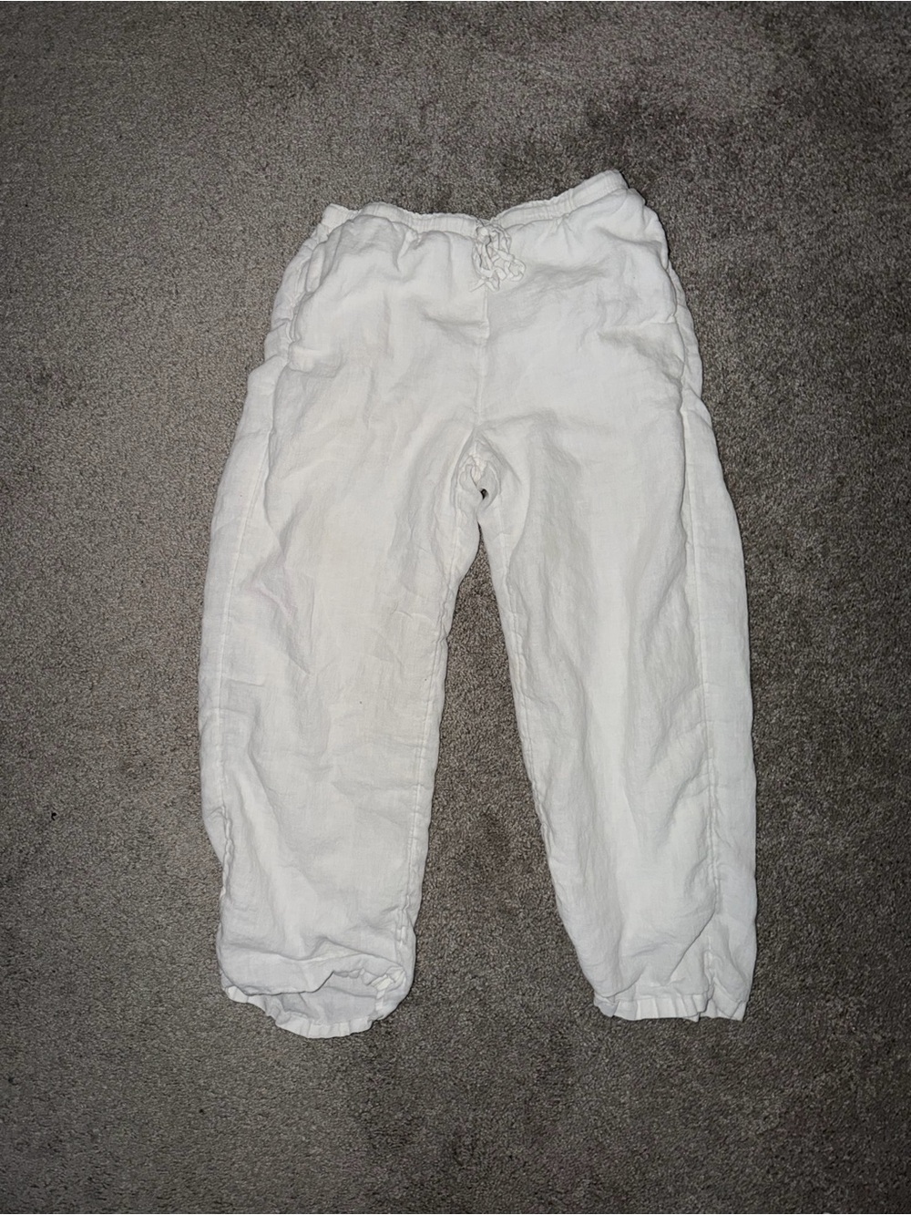 Jcrew Soleil Linen Pant White